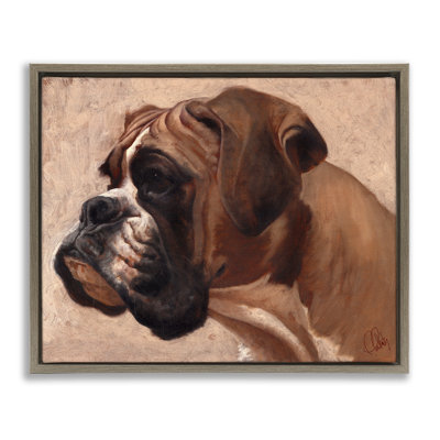 «Boxer Dog Neutral Portrait» par Thomas Fluharty