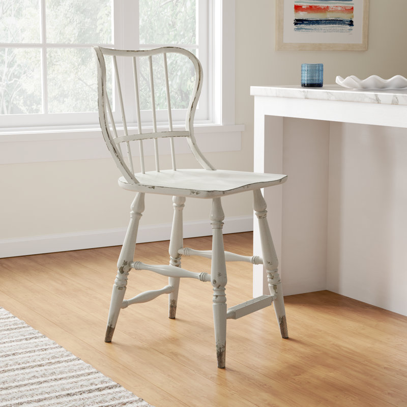 Chamberlain 24" Counter Stool, White, Counter Stool (24" Seat Height)