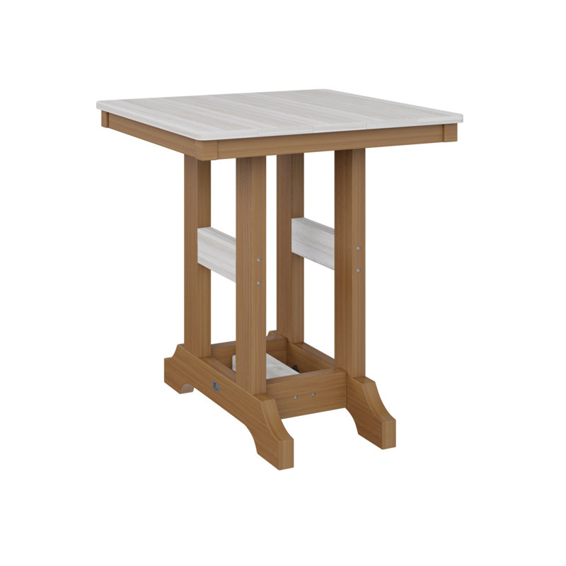 Garden Classic Outdoor Square Dining Table, Kiwi Green, Seafoam