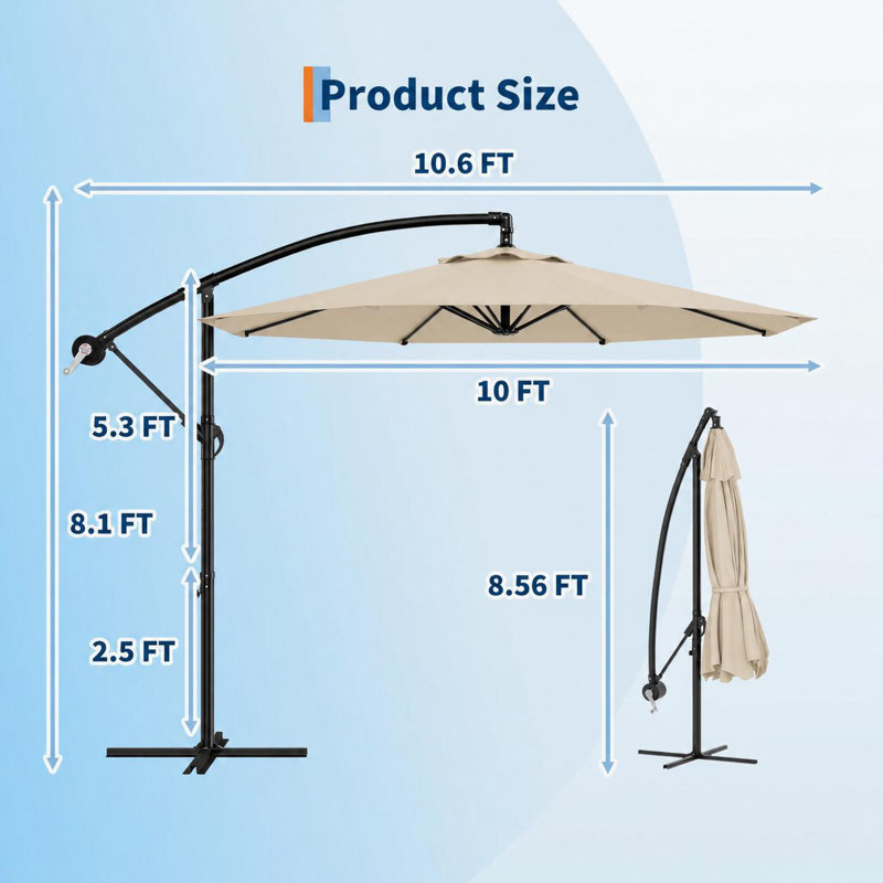 Tilt Parasol, Beige