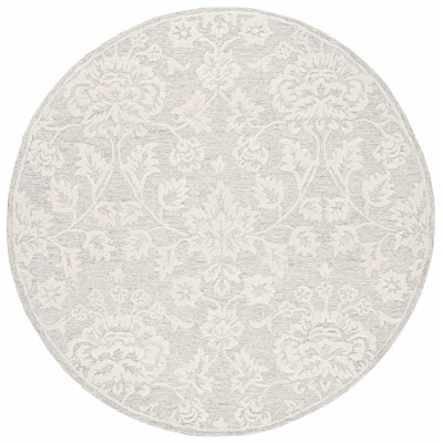 Tapis beige / ivoire en laine touffeté à la main Shoshone