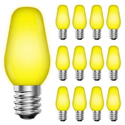 0.5 Watt, C7 LED, Non-Dimmable Light Bulb, Base