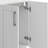 Modern Wide Shaker 24"W Utility Sink & Laundry Cabinet with Pull-Out Facet and Stainless Steel Sink, White