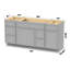 Base de meuble-lavabo simple 66 po seulement-98818672