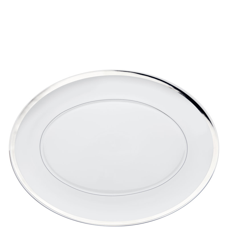 Plateau ovale Domo, H 1,14 po x l 12,71 po x L 16,38 po