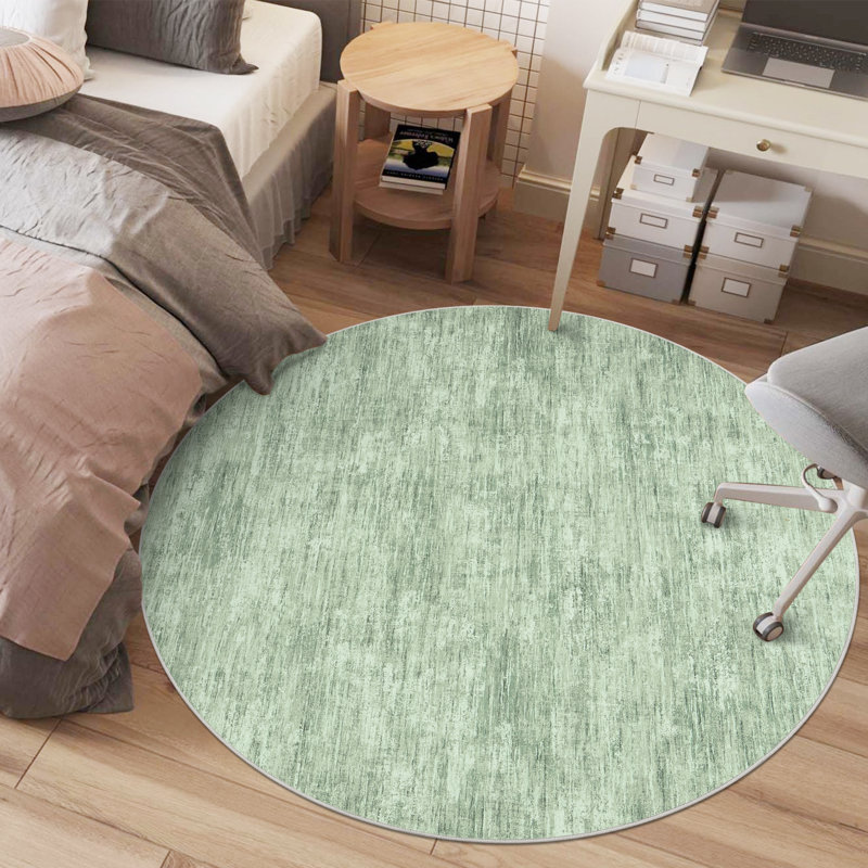 Tapis moderne Modern, Green, Round 3'
