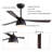 52'' Ceiling Fan Light With Remote
