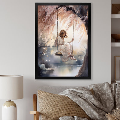 Stunning Woman Under Willow Tree III " Stunning Woman Under Willow Tree III "