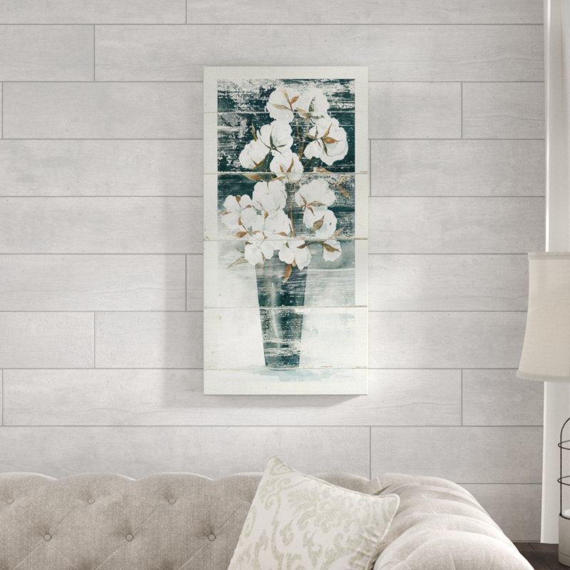 " Country Cotton " by Carol Robinson, 24" H x 12" W x 1.5" D