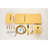 Brass Gold Shower Faucet With 3-Mode Rectangular Head And Handheld System 2