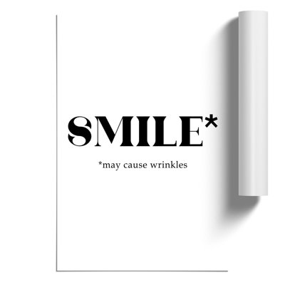 Smile - Frameless Print