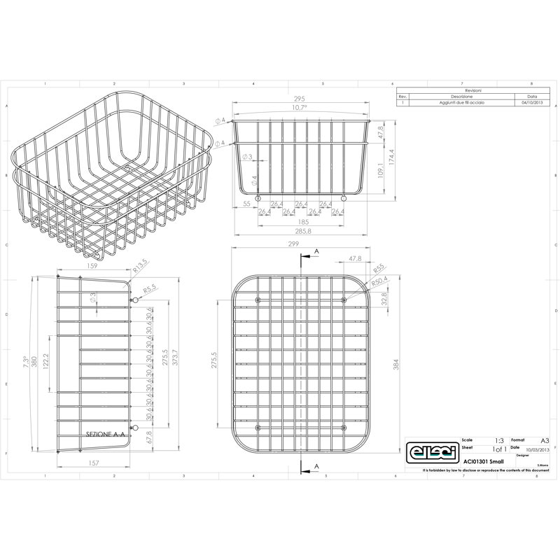 Elleci Rinse Basket