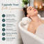 Oreiller de bain de luxe avec soutien pour la nuque et les épaules et tissu en maille 3D