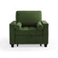 Fauteuil convertible en velours côtelé convertible 3 en 1 avec lit escamotable multifonctionnel avec 2 coussins moelleux, prise USB et porte-gobelet-545456733