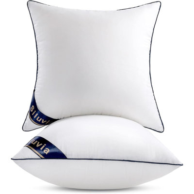 Ensemble de 2 coussins décoratifs carrés de 20 coussins décoratifs avec housse 100% coton pour canapé et lit