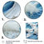 Collage de vagues blanches et bleues - art mural vagues côtières-960803576-960803579