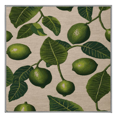 Washable Kafir Lime Fruits Area Rug