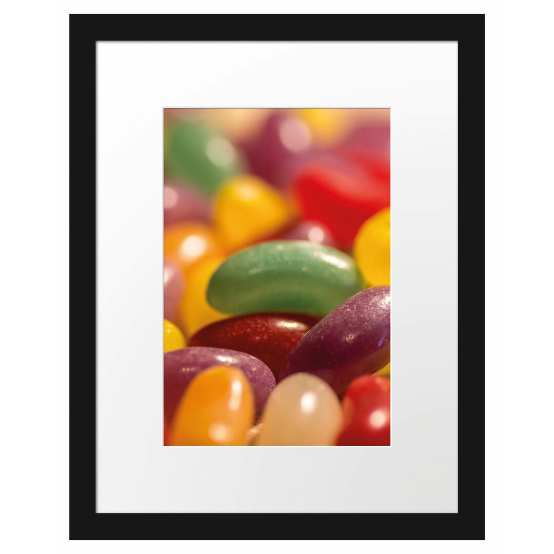 Gerahmtes Poster Süßigkeiten- Jelly Belly Beans