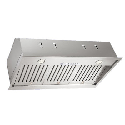 27.75" 600 CFM Convertible Insert Range Hood in Stainless Steel with Nightlight