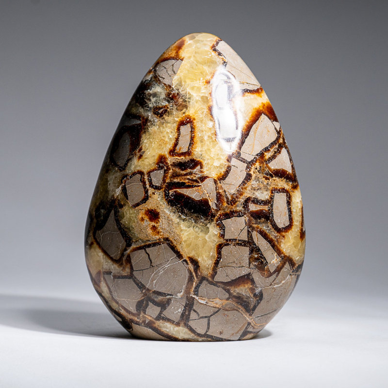 Polished Septarian Freeform from Madagascar (2.3 Lbs)