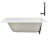 66'' x 34'' Acrylic Soaking Drop-In Bathtub, Drain Included-97544682