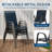 Set of 4/6 Outdoor Stackable Dining Chairs with PVC-coated polyester Fabric, High Back, 400 lbs Capacity, All-Weather Patio Chairs for Backyard, Poolside, Garden, Navy Blue-1261653739