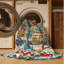 Machine Washable Transportation Gray Area Rug