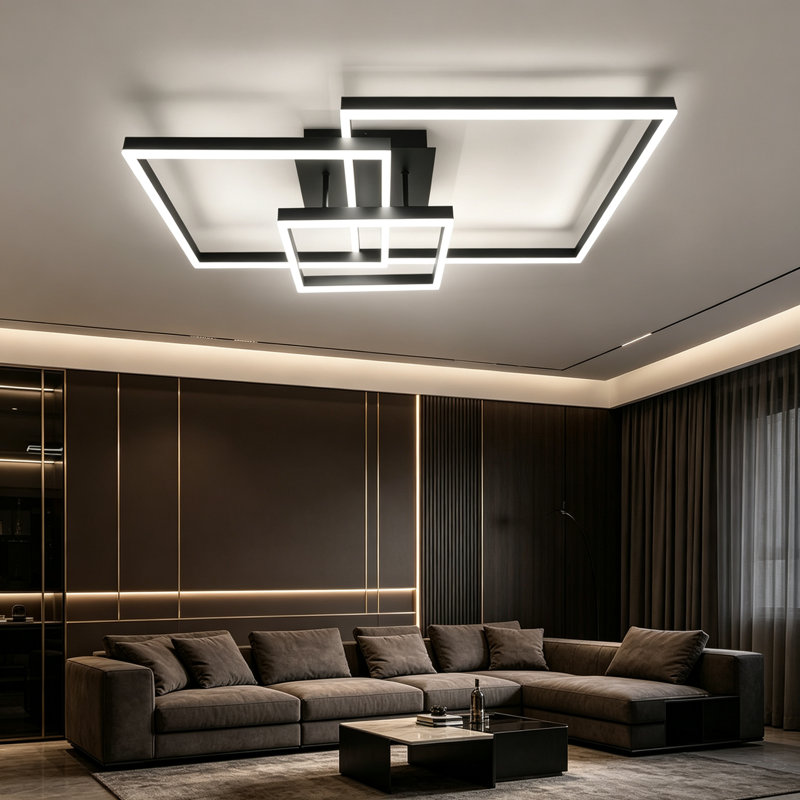Alienna 3-Light 82cm Dimmable LED Flush Mount