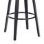 Tabouret tournant Mid-Century sans dossier avec repose-pieds