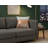 Cloud9 Design Square Hide Leather Pillow Ombre Band Pattern Modern Decorative Accent for Living Room 22" L