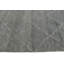 Tapis gris floral en laine noué à la main