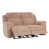 Mocha Brown Fabric Loveseat est en rupture de stock
