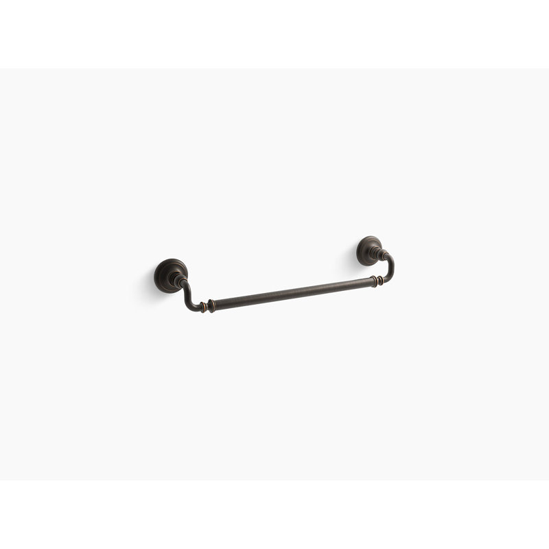 Artifacts® Wall Mounted Towel Bar, 3" H x 21" W x 3.5" D, Oil-Rubbed Bronze