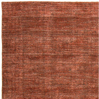 Chelsie Wool Area Rug in Rusty Rose