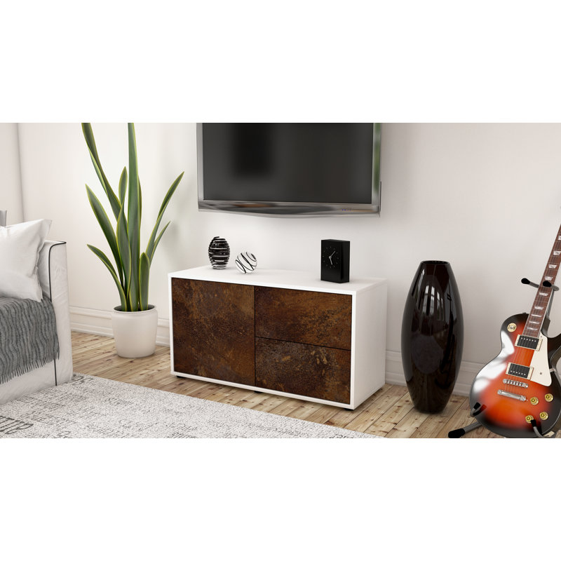 Holtorf 92cm Sideboard, Rust / Matte White