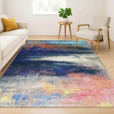 Premium Machine Washable Mayfield Abstract Rug