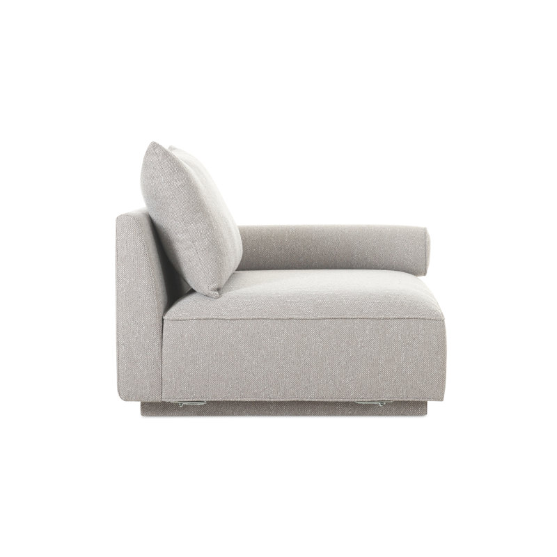 Catalya Upholstered Armchair, Novax Light Grey Boucle
