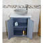 Quarryville 650 mm Freestanding Single Vanity with Vessel Stone Basin-32910063