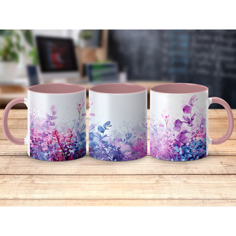 Ceramic Coffee Mug, Pink