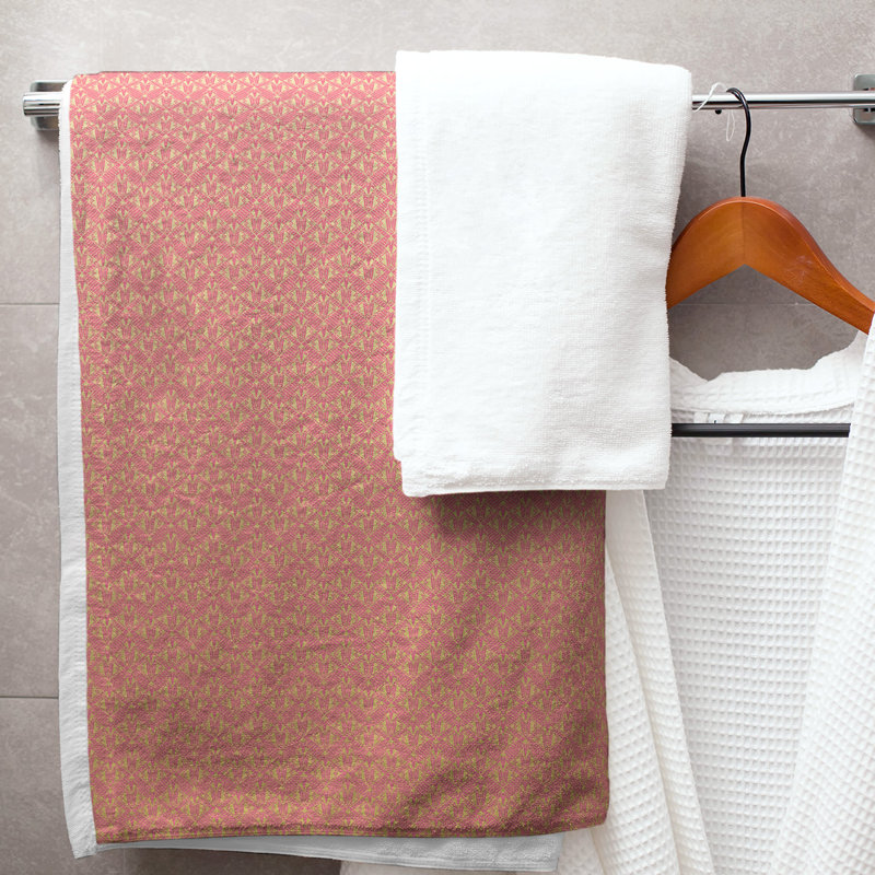 Katelyn Elizabeth Bath Towel, Pink/Yellow