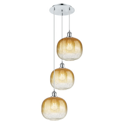 Luminaire suspendu à 3 lumières de 17 po Ballston - Brookhaven Sphere
