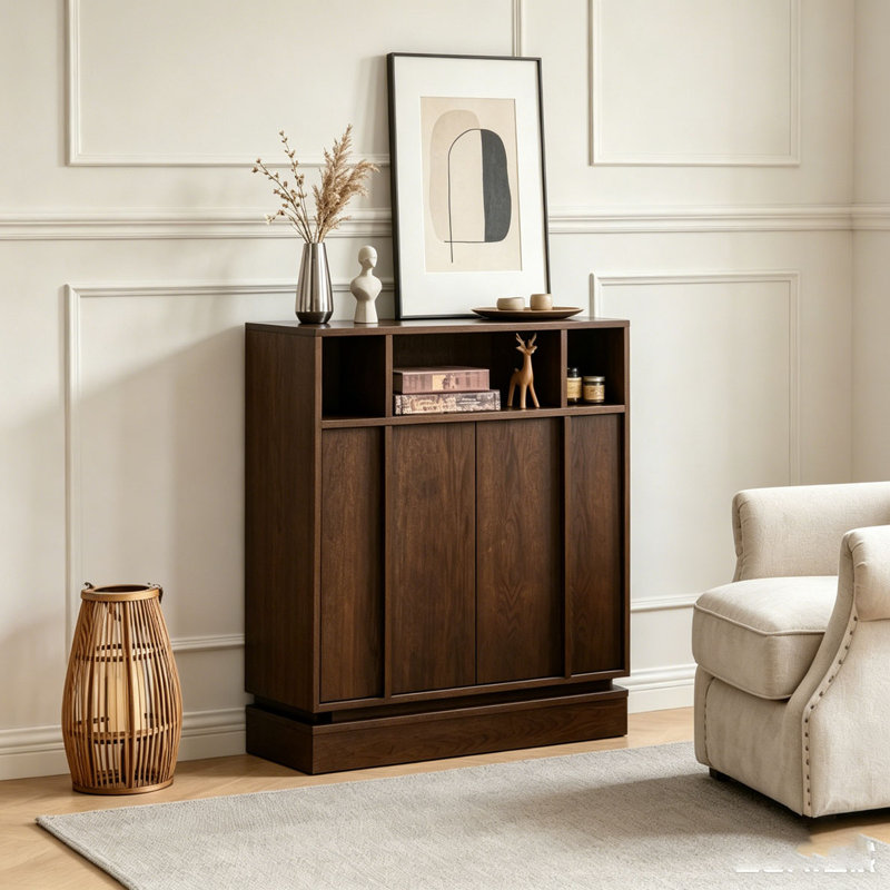 Buffet avec rangement, Noyer