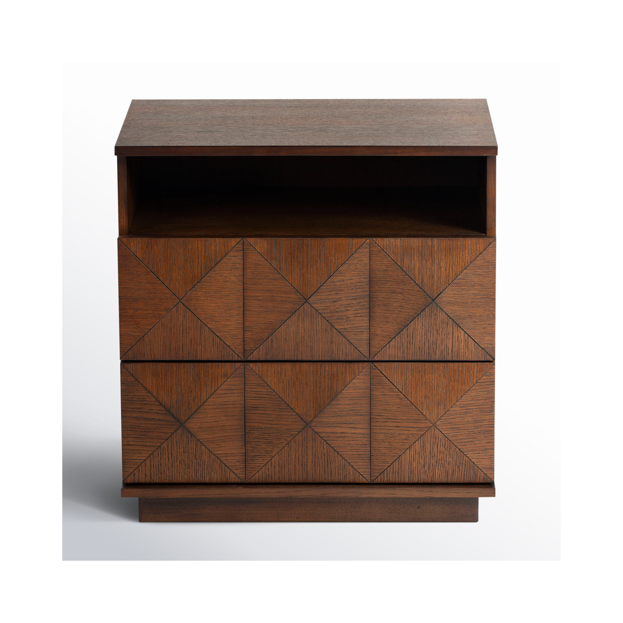 Iriye 2 - Drawer 23.6" Nightstand, Walnut