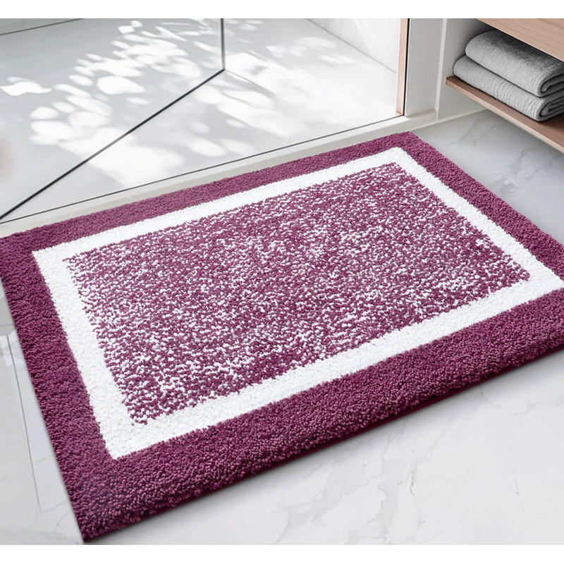 Rectangle Bath Mat, Purple