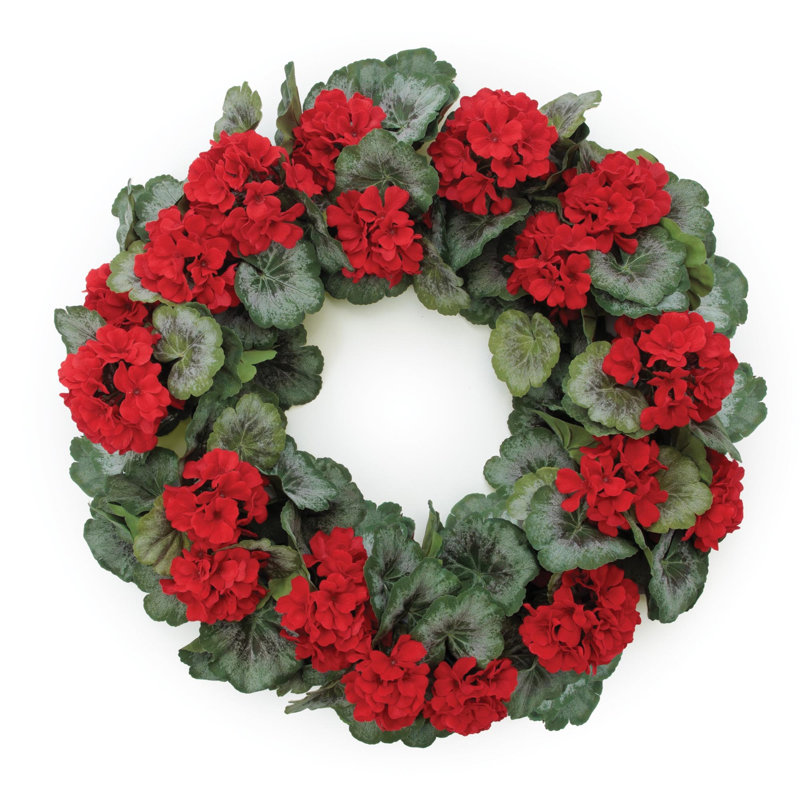 Couronne de géranium floral P 24 po