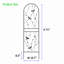 Barrière de jardin, treillis de jardin en métal 71 po x 19,7 po à treillis antirouille pour plantes grimpantes