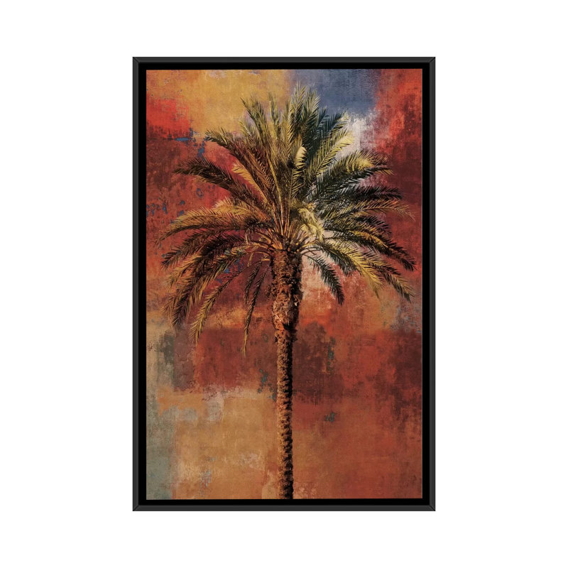 « mustique i », impression sur toile, H 26 po x l 18 po x P 1,5 po, Toile avec cadre noir, Pas de tapis