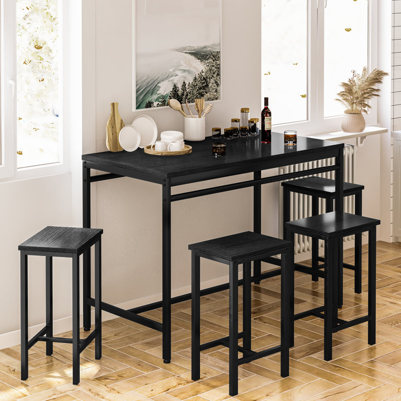 Ensemble repas 4 personnes Parton, Noir