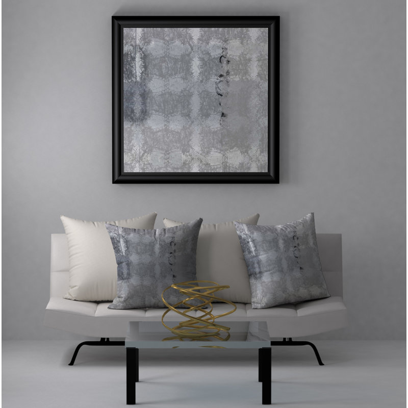 Abstract Reversible Throw Pillow, 24" x 24"