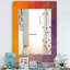 Miroir murale en pointillé géométrie champêtre-40099143